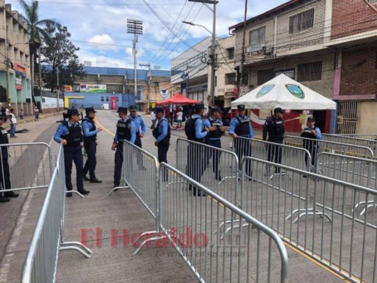 Cierran accesos al Estadio Nacional previo a la final Motagua vs Saprissa