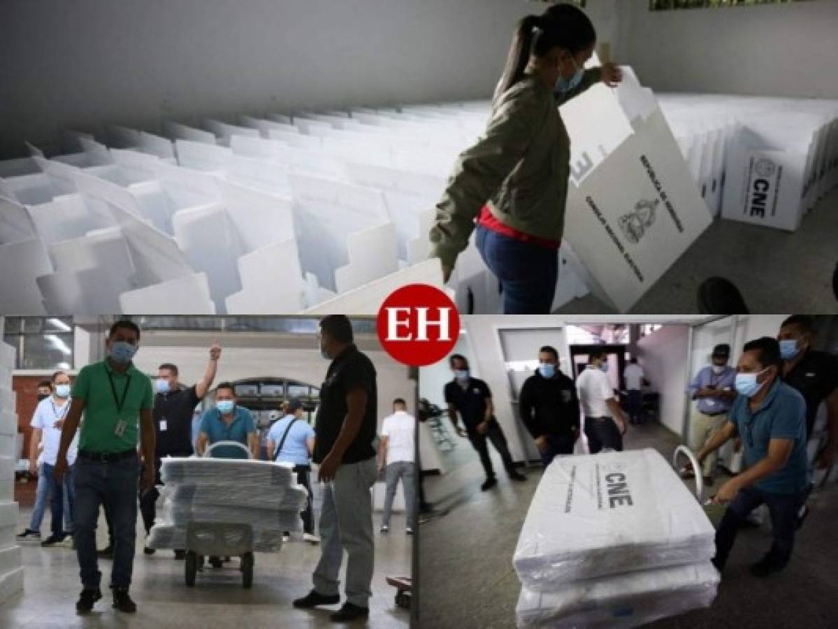 Avanza preparación de maletas electorales para ser distribuidas en diferentes puntos de Honduras (FOTOS)