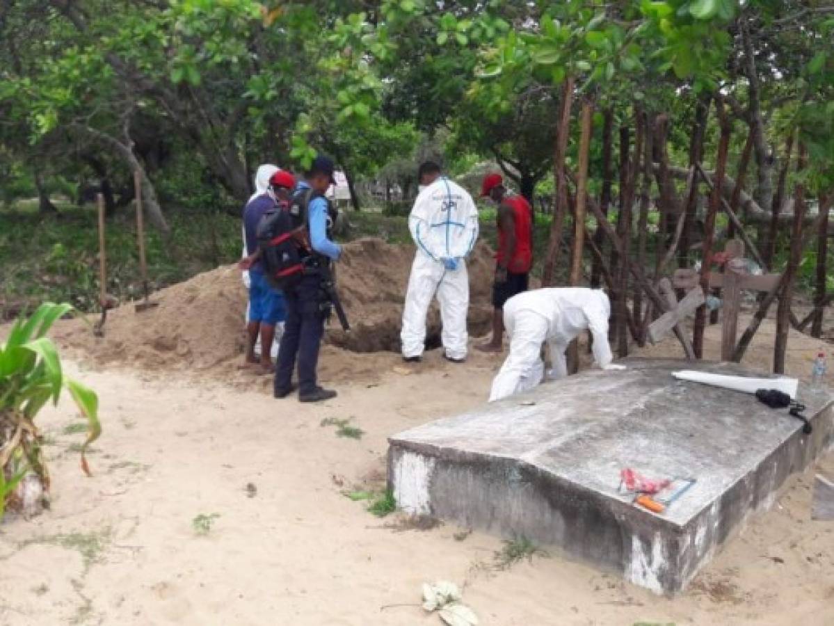 Exhuman el cadáver de uno de los hondureños asesinados en La Mosquitia