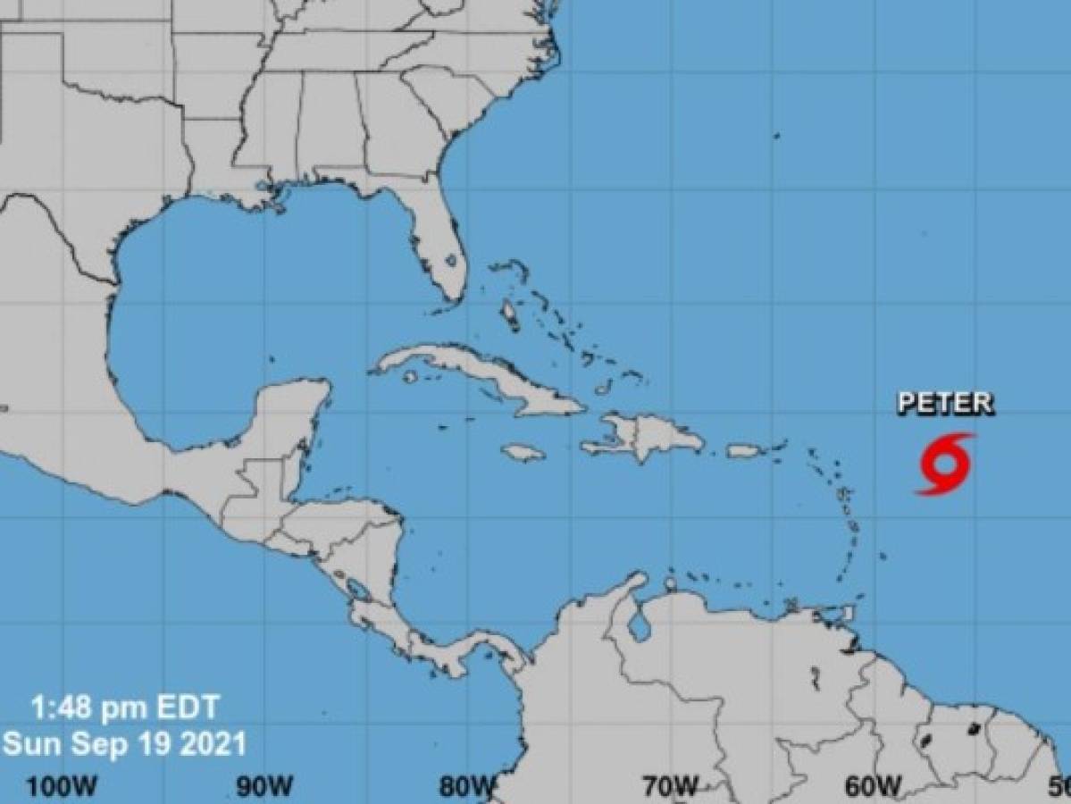 La tormenta tropical Peter se forma en el Océano Atlántico