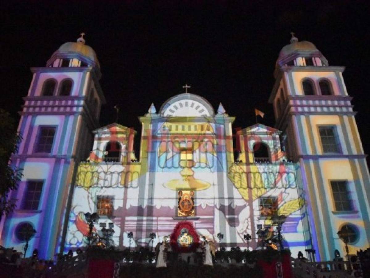 Noche de arte, tradición y cultura en el santuario de Suyapa