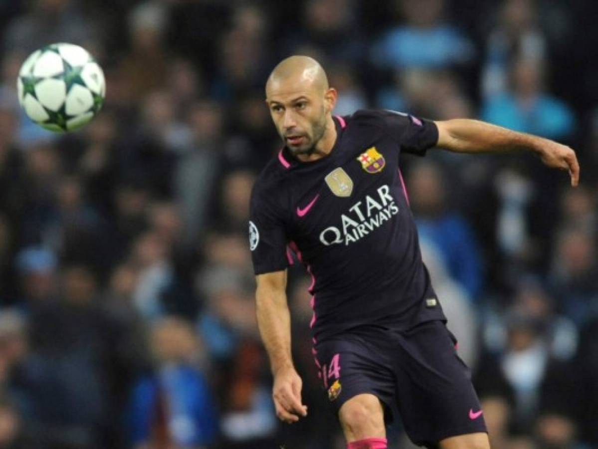 El Barcelona anuncia un acto para despedirse de su central Javier Mascherano