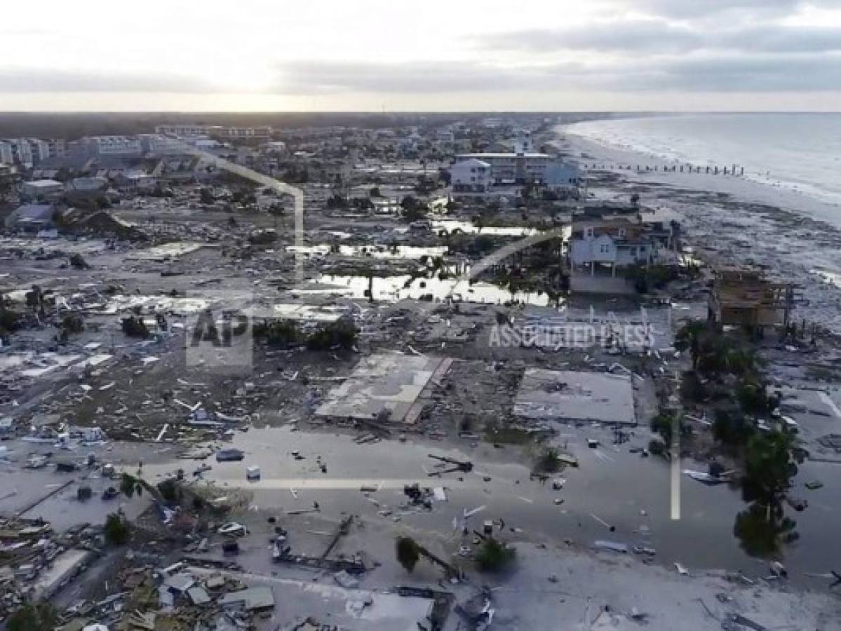 Así están los daños causados por el huracán Michael en Mexico Beach, Florida. (Foto: AP)