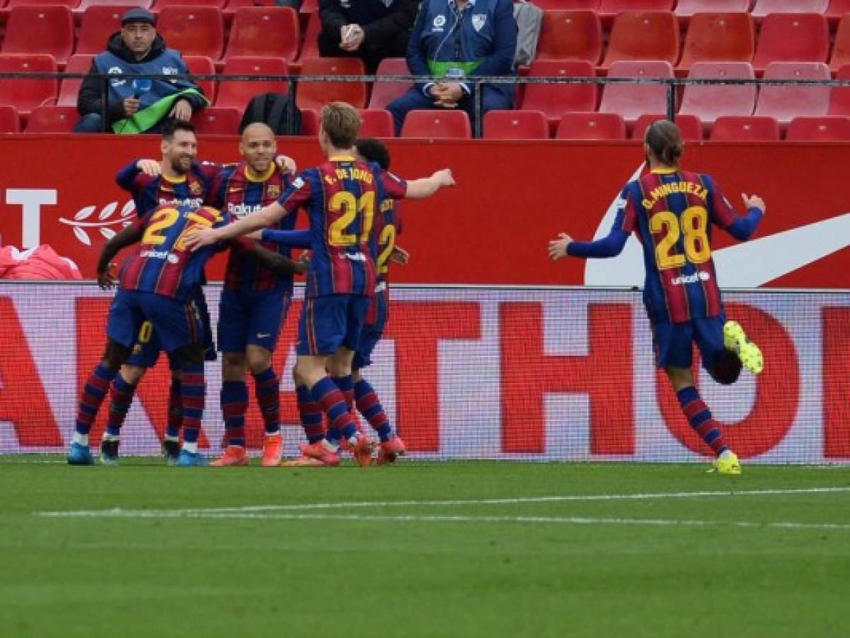 Liga española: Con goles de Dembelé y Messi, Barcelona venció al Sevilla