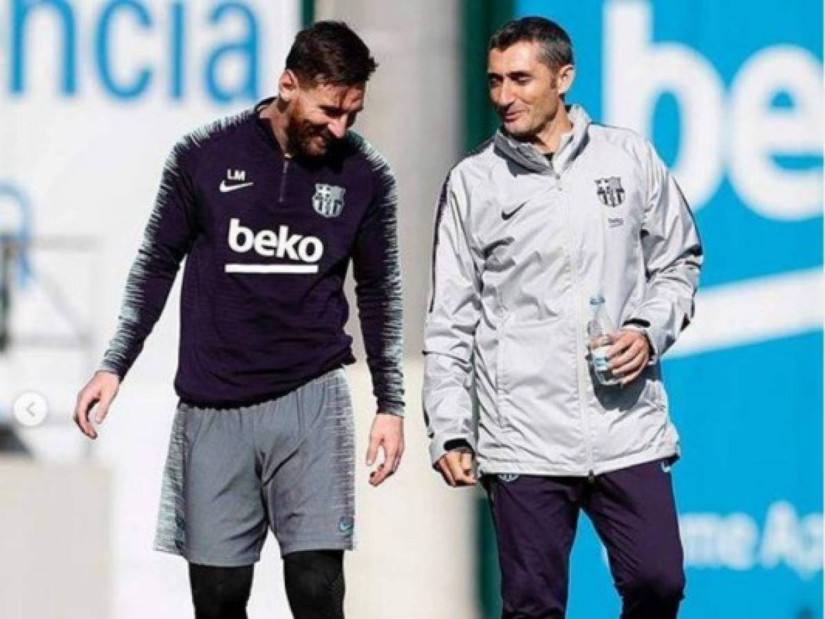 FC Barcelona: 'Gracias por todo, míster', el mensaje de Messi a Valverde