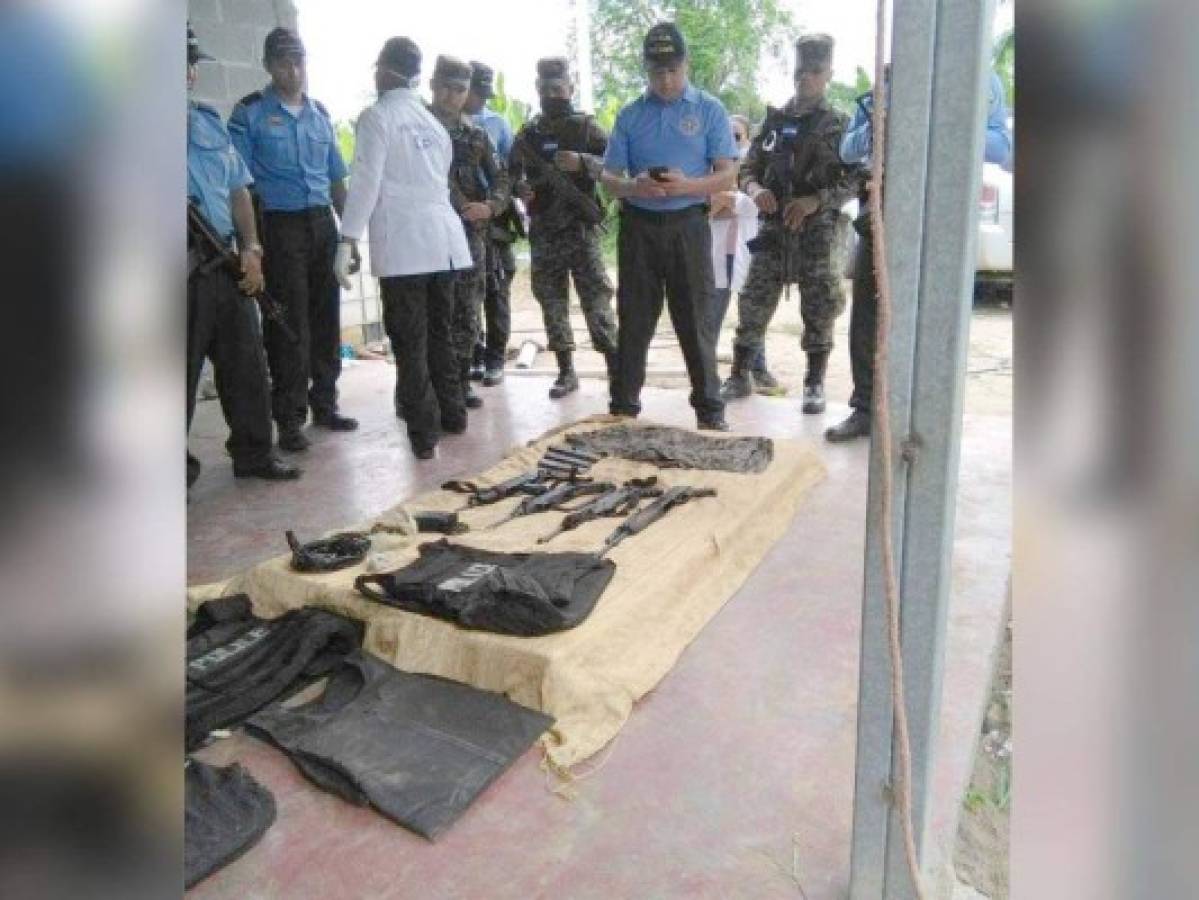 Armas de grueso calibre encontraron en cementerio clandestino de Quimistán
