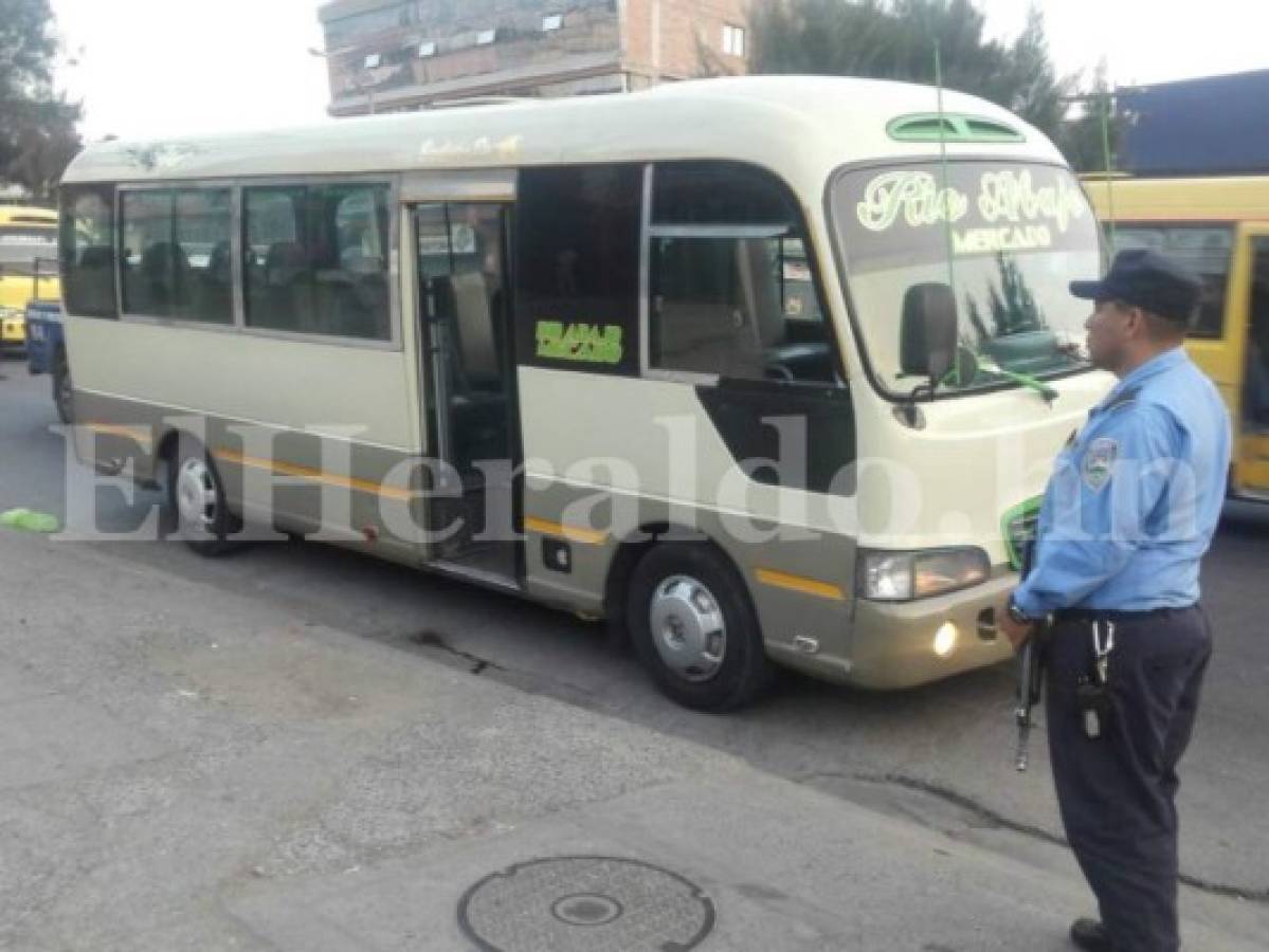 Matan a un hombre dentro de bus rapidito en Comayagüela