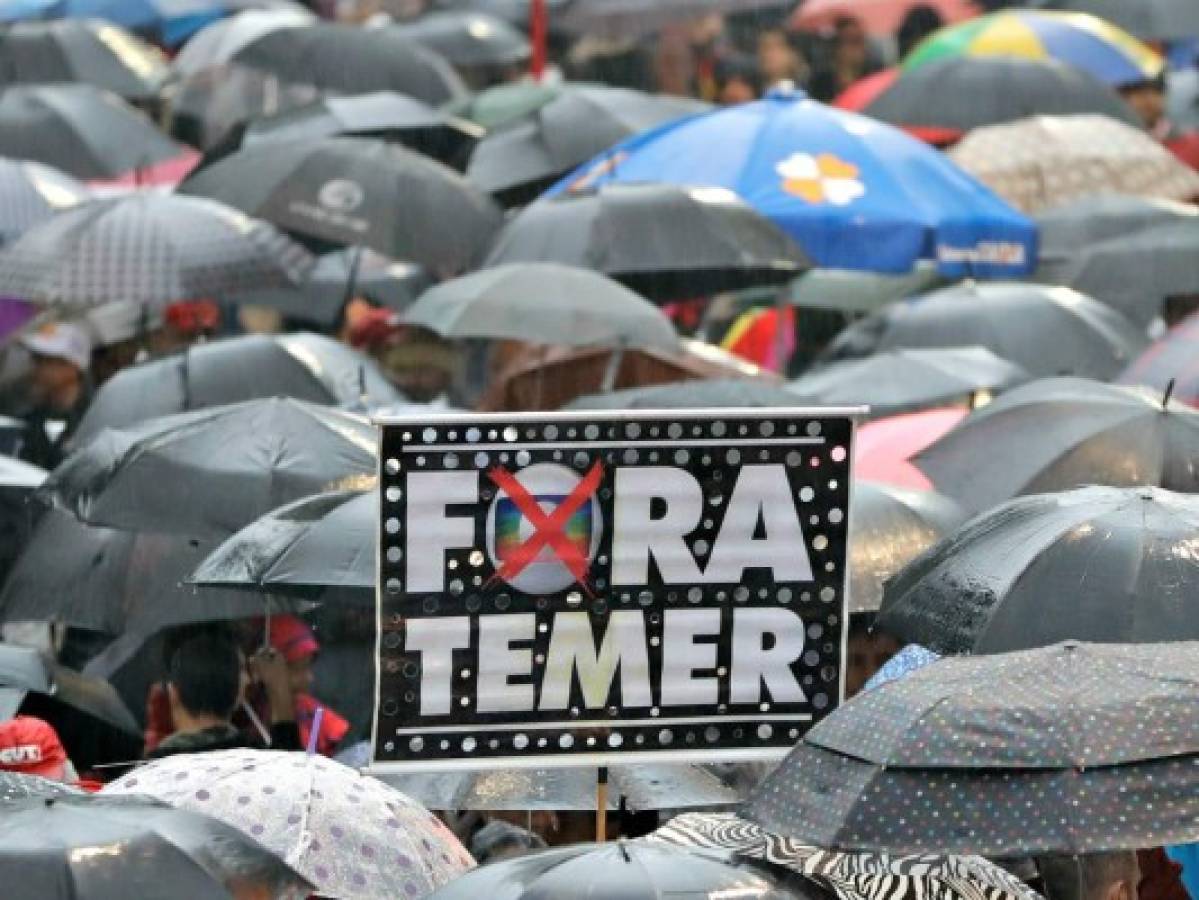 Marchan en Brasil para pedir renuncia del presidente Michel Temer