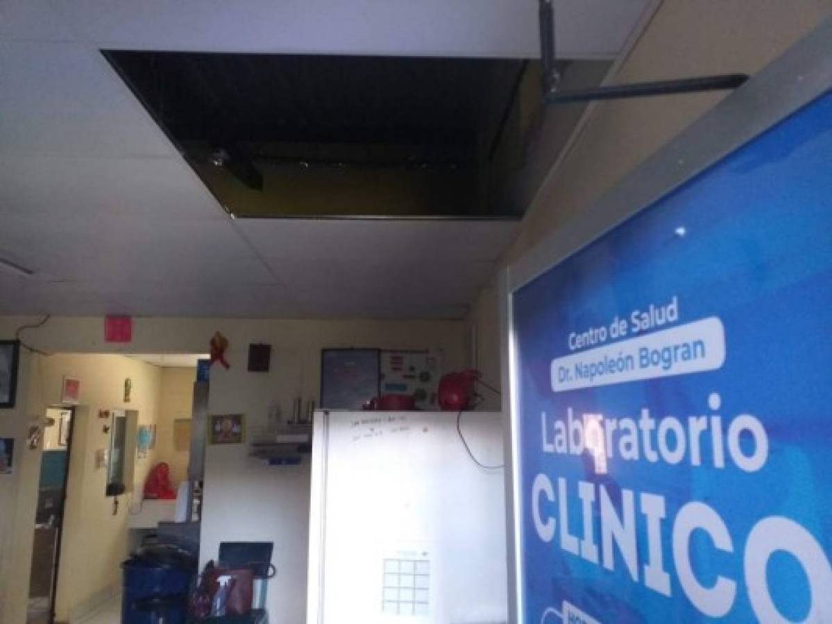 Delincuentes saquean centro de salud de Comayagua contiguo a posta policial  