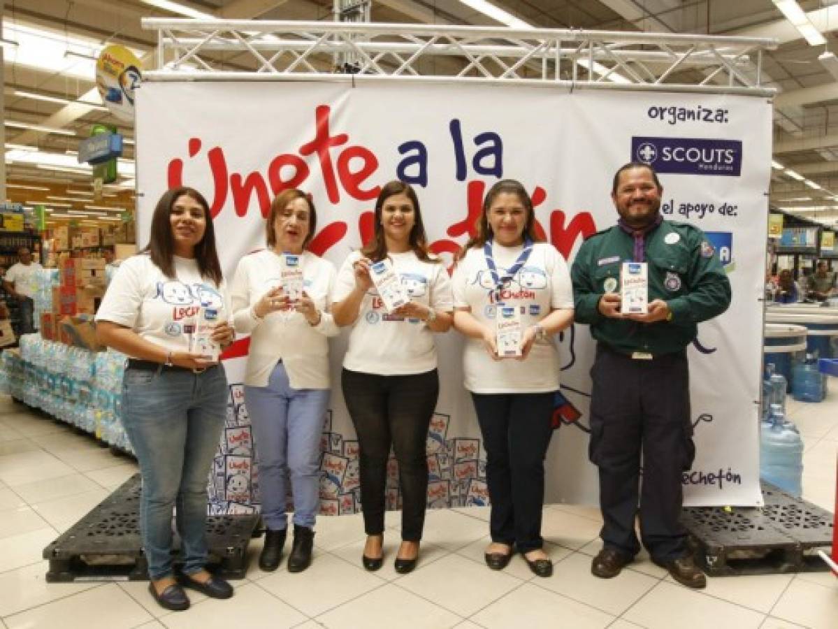 Solidaria jornada para recolectar leche 