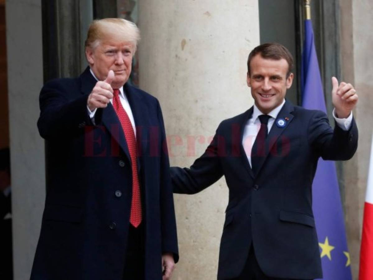 Trump y Macron insisten que son buenos amigos tras disputa  