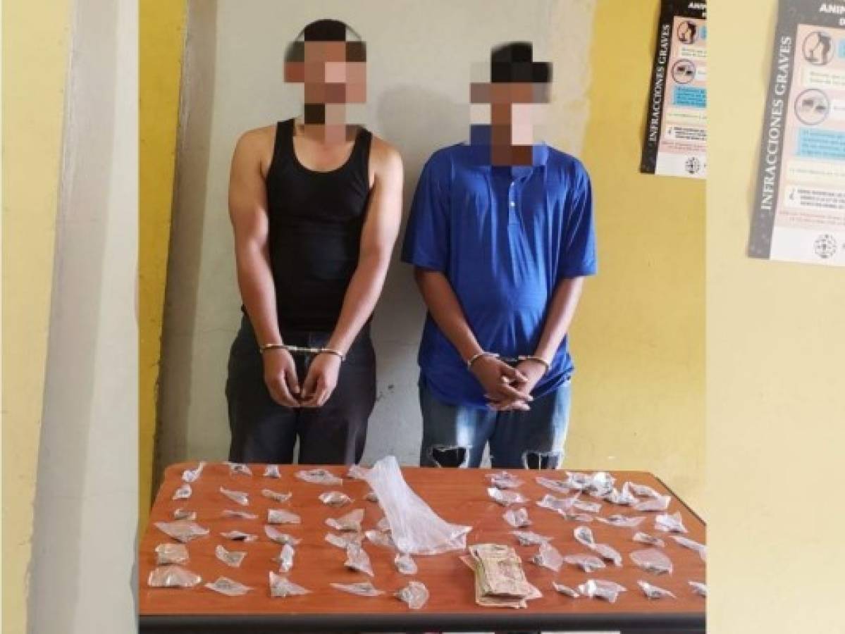 Capturan a dos hombres con supuesta droga en El Progreso