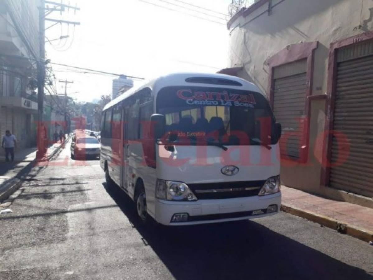 Matan a conductor de bus rapidito en el centro de la capital de Honduras