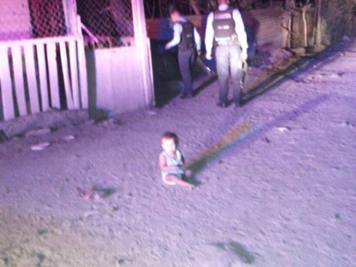 Madre abandona a su bebé en una oscura calle de la colonia Callejas de San Pedro Sula
