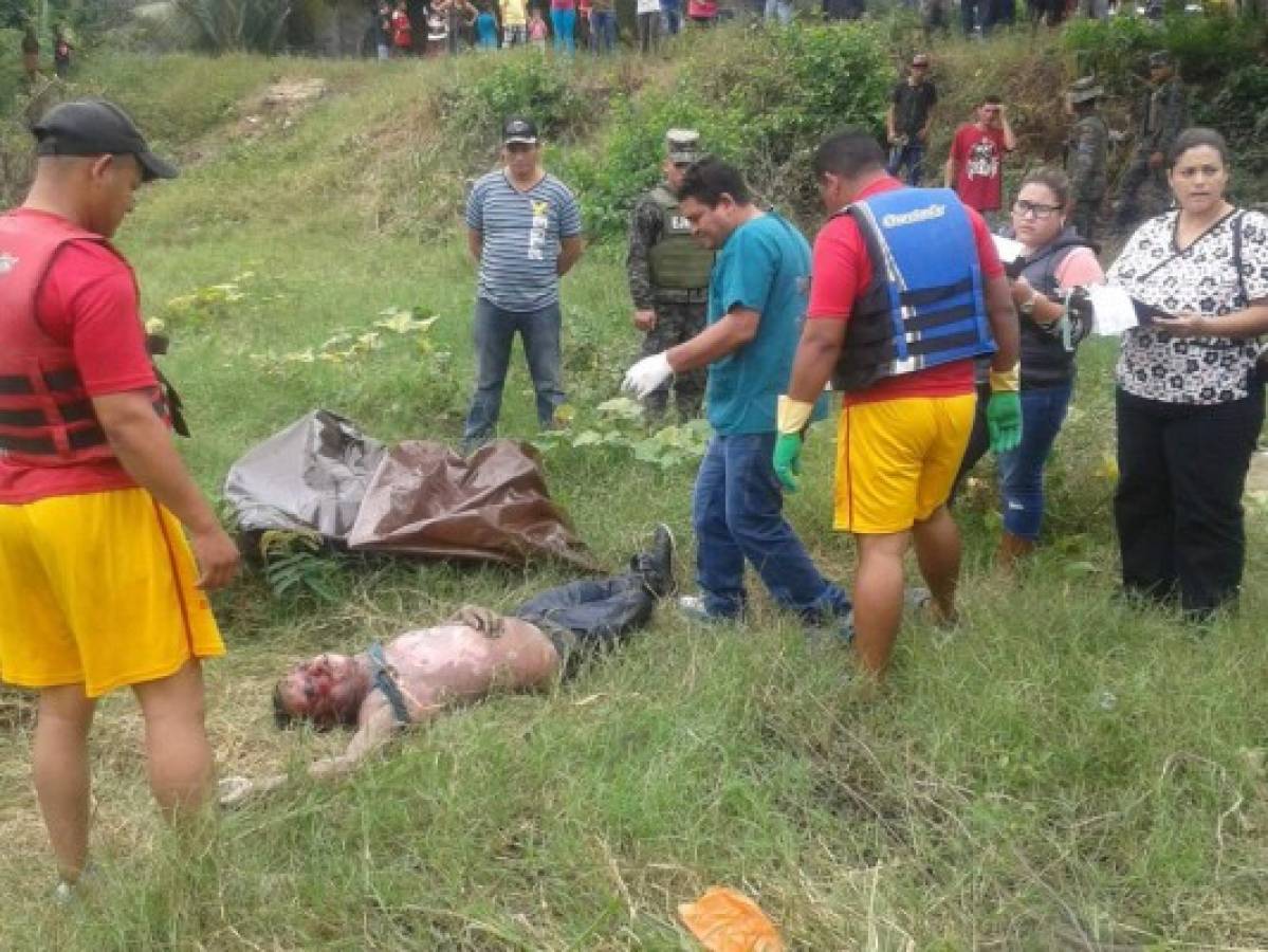 Honduras: Bomberos rescatan el cadáver de un joven del río Chamelecón