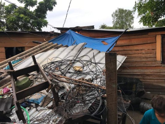 Lluvias dejan varias familias damnificadas en la zona norte; anuncian más aguaceros