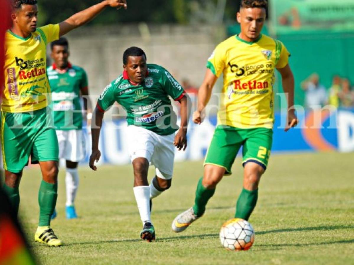 Luis Ramos y Marvin Chávez regresaron al fútbol catracho en el duelo Marathón - Social Sol