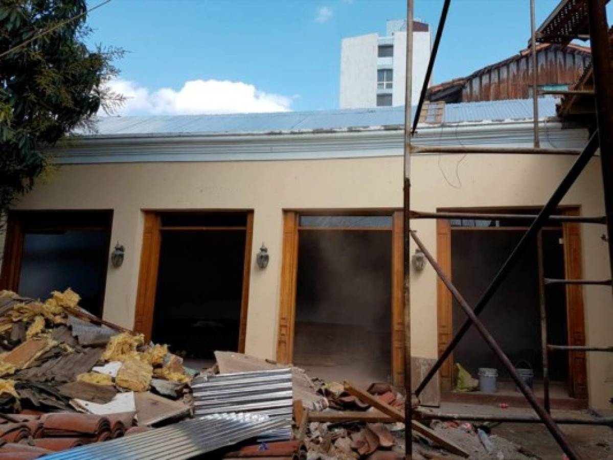 Un 60 por ciento de avance reporta Casa Ramón Rosa de Tegucigalpa