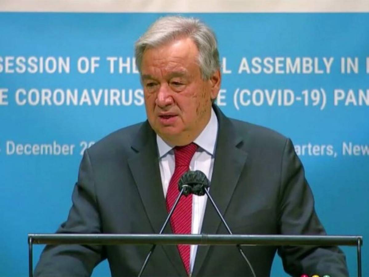 Guterres: Seria tonto creer que una vacuna pueda revertir daños de la pandemia