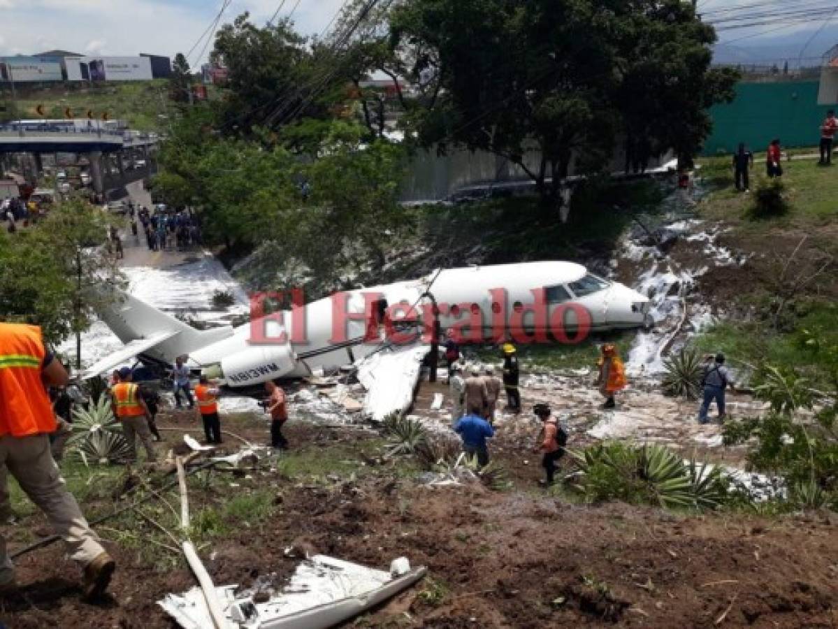 Se repite historia de accidente de avión en Aeropuerto Toncontín de Tegucigalpa
