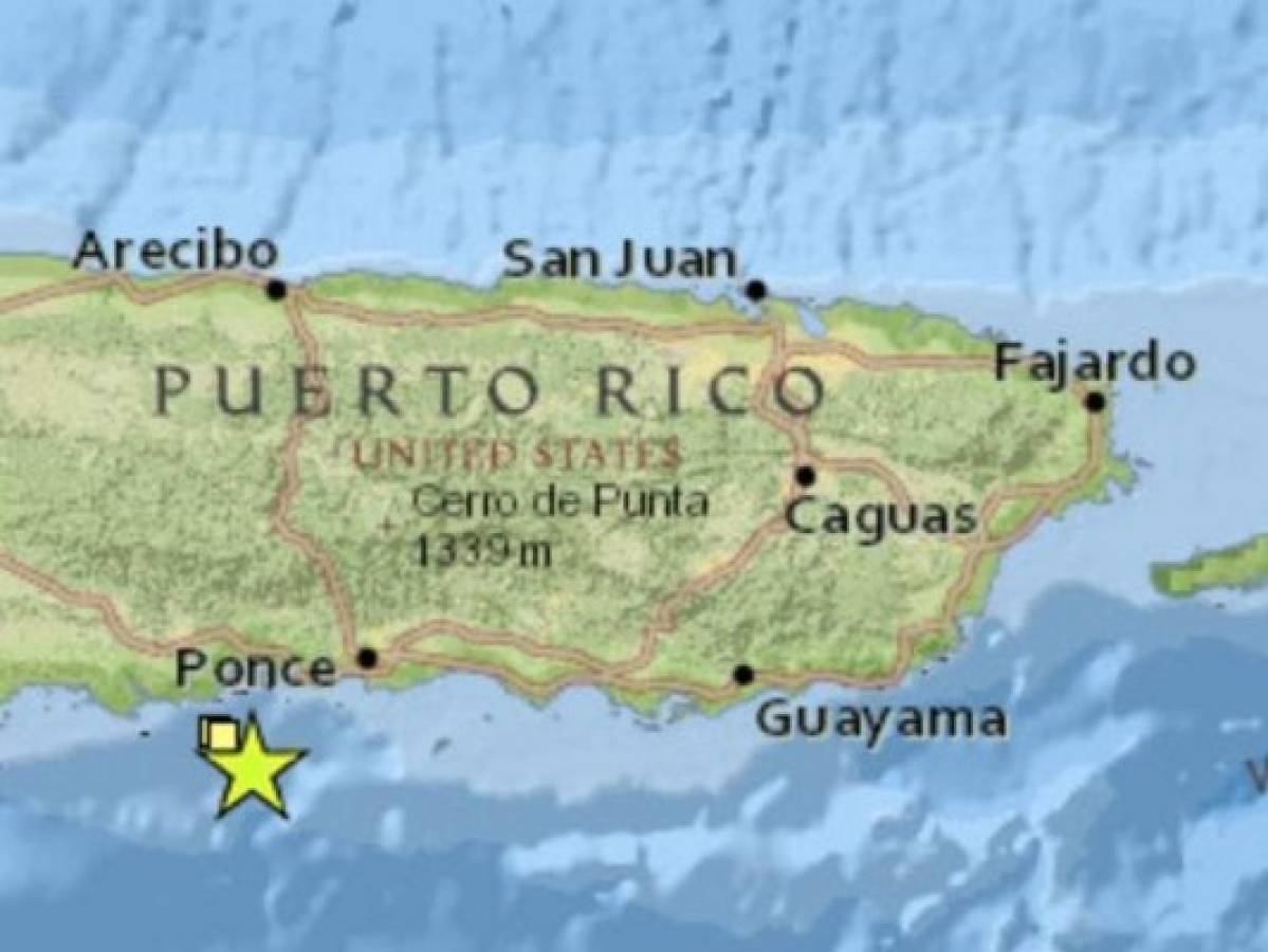 Sismo de magnitud 5.8 sacude Puerto Rico