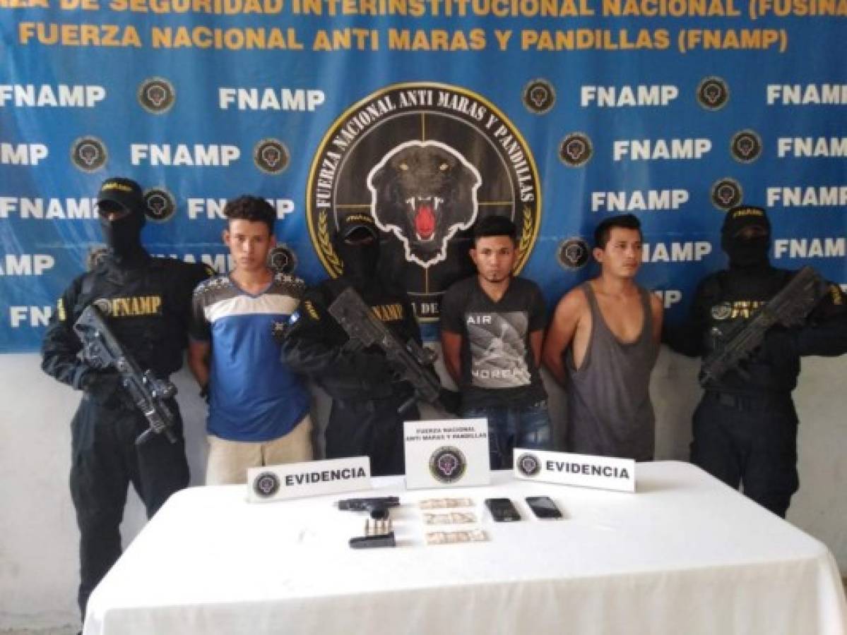 Capturan a siete peligrosos miembros de la Mara Salvatrucha en Cortés