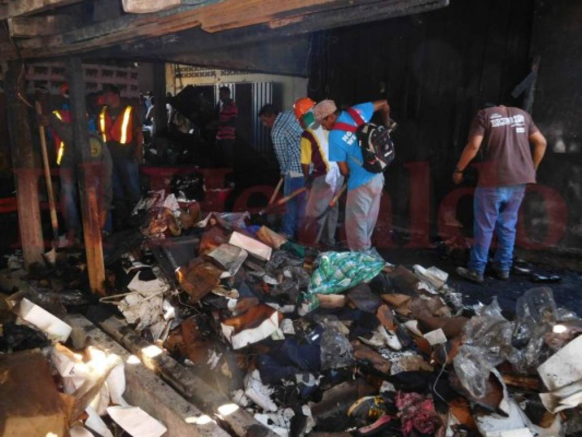 Incendio en mercado de Choluteca deja pérdidas de más de cinco millones de lempiras