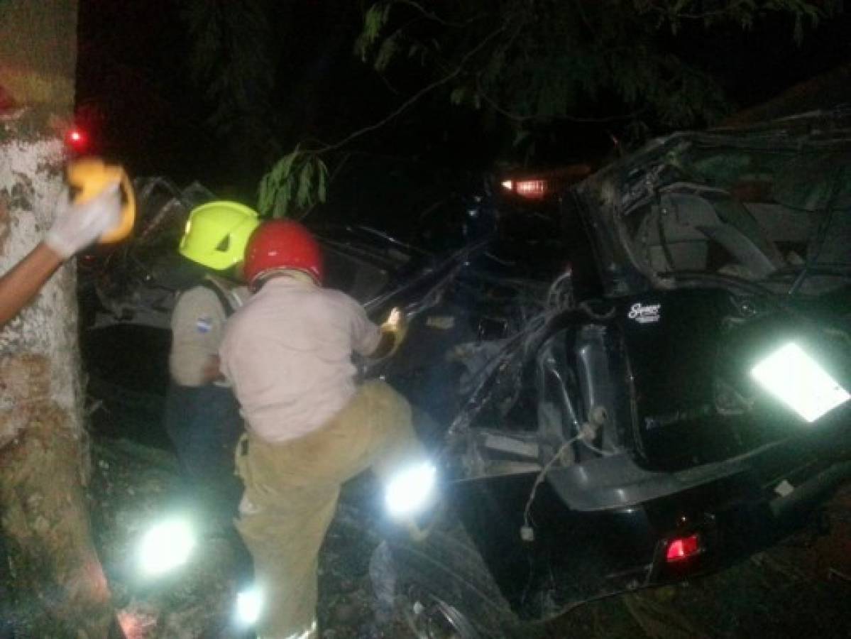 Tres muertos en noche de accidentes en Catacamas