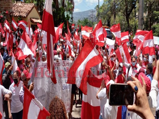 Liberales marchan para que el Consejo Nacional Electoral cuente voto por voto (Fotos)