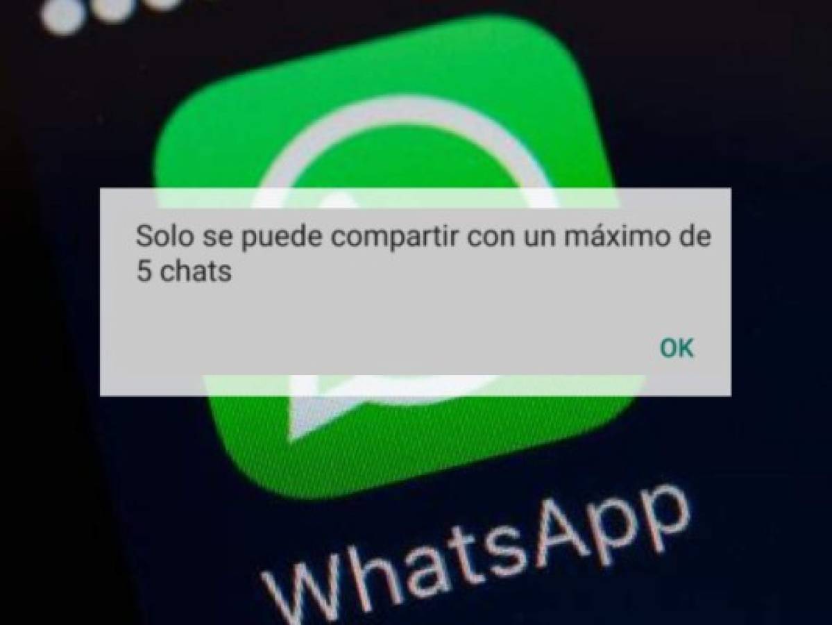 WhatsApp limita el reenvío de mensajes a cinco contactos