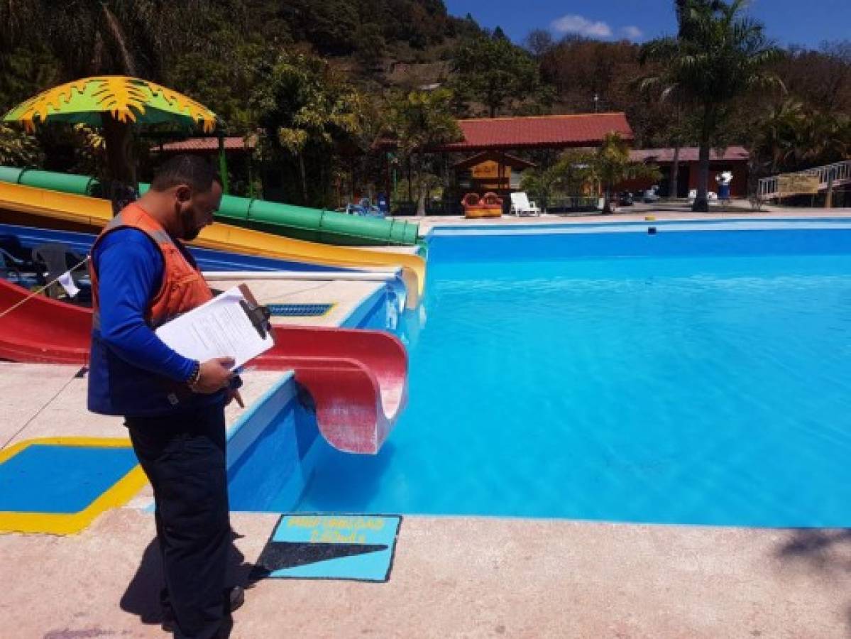 Inspeccionan seguridad y salubridad en balnearios de la capital de Honduras