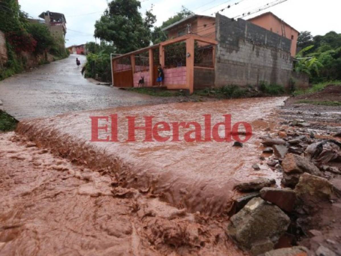 Se registran daños por las lluvias en la capital de Honduras