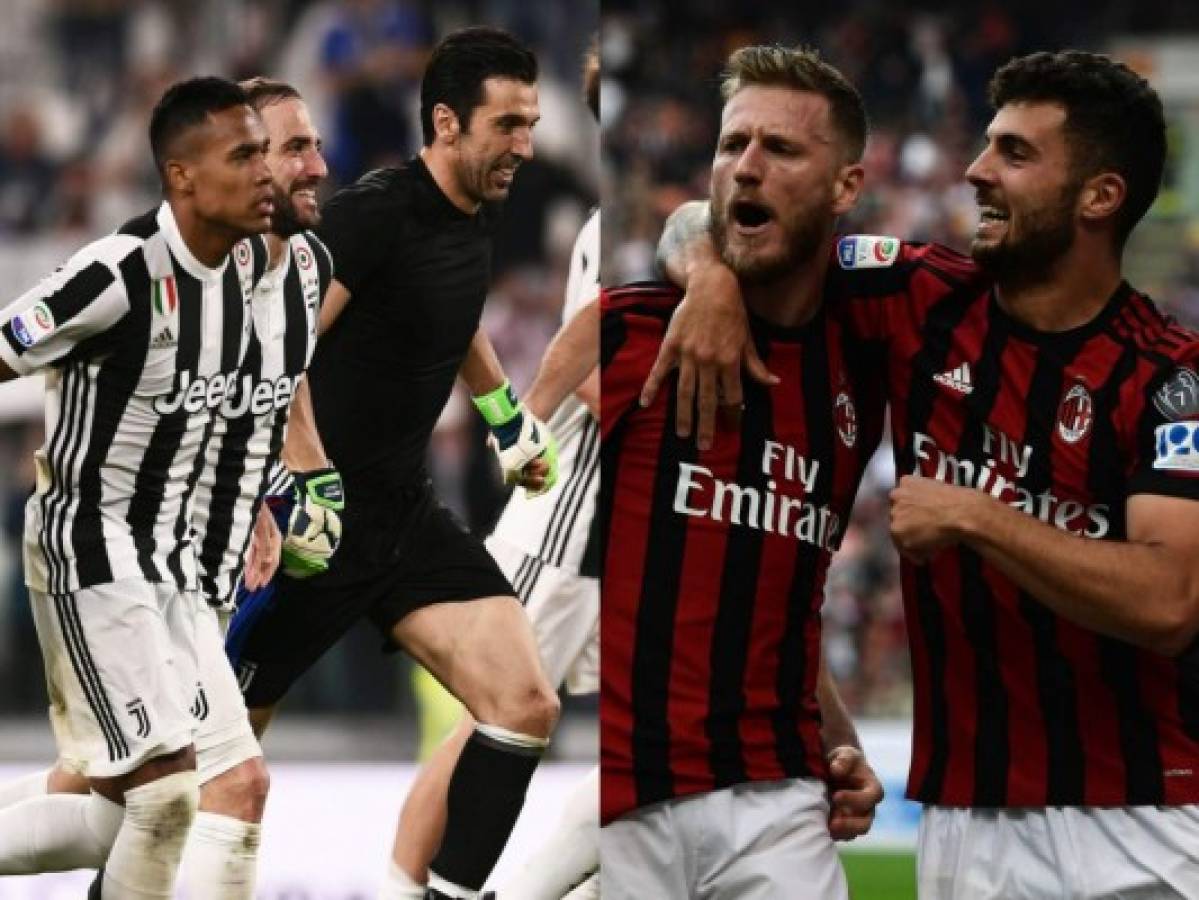 Una Juventus insaciable y un hambriento Milan se retan por la Copa de Italia