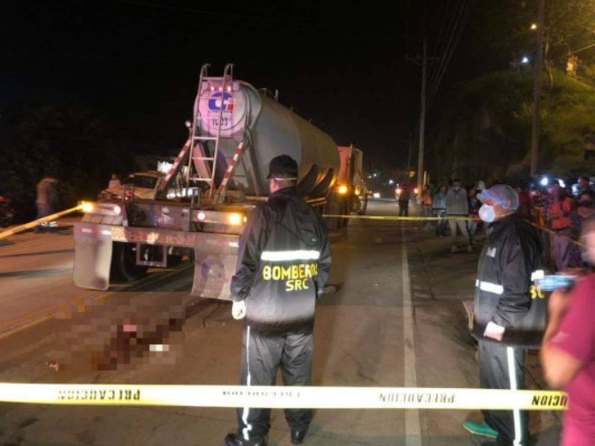 Hombre muere arrollado por una cisterna en Copán  
