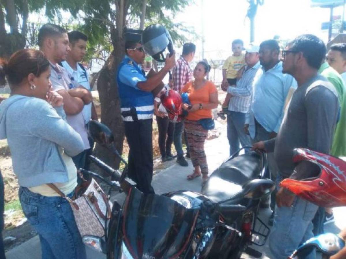 Con charlas inicia control de motos en Comayagua