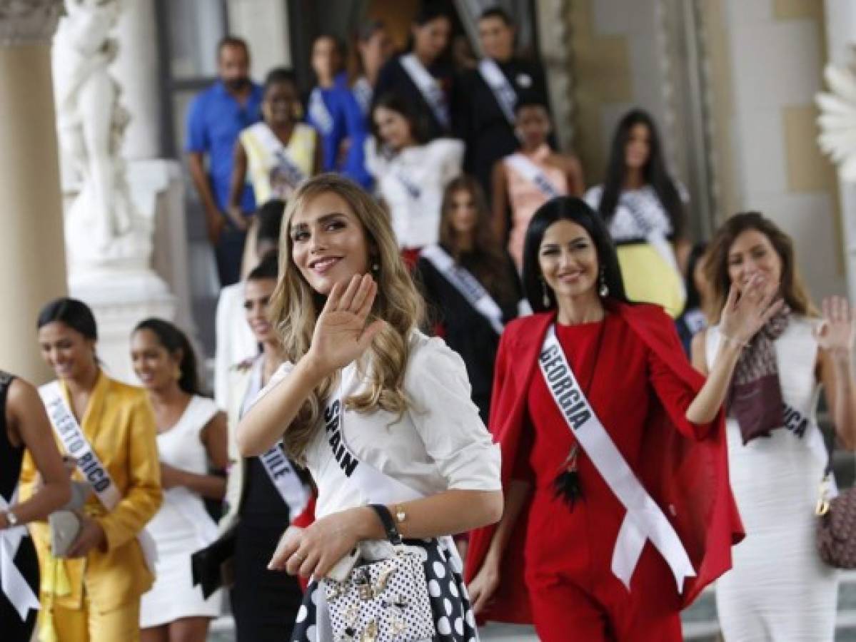 Ángela Ponce durante las eliminatorias de Miss Universo 2018. Foto: AP