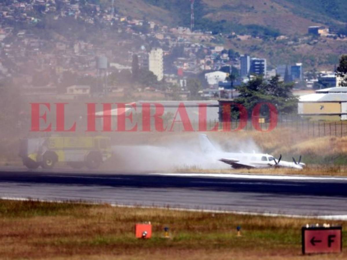 Piloto de avioneta estuvo una hora y 38 minutos intentado el aterrizaje forzoso en Toncontín