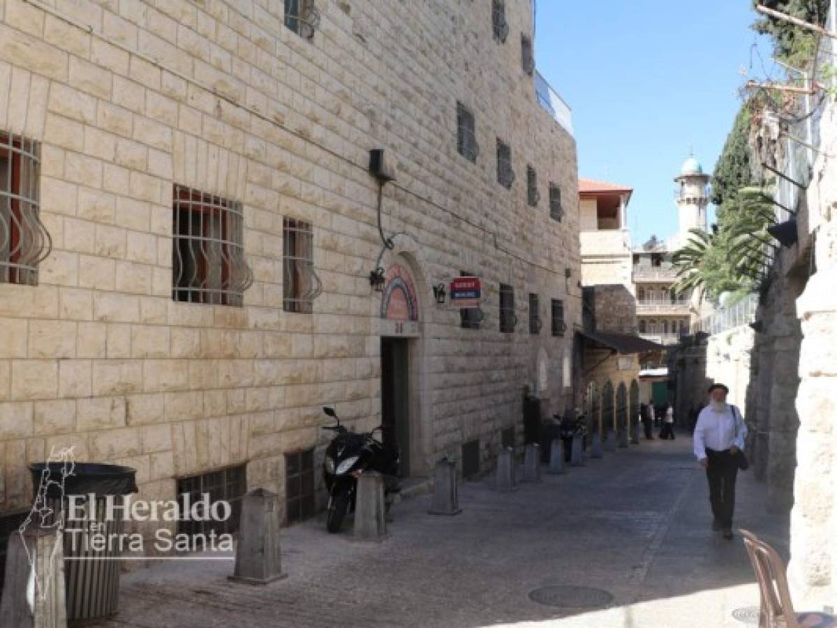 Calle en el barrio Musulmán que da comienzo a la Vía Dolorosa. Foto: EL HERALDO