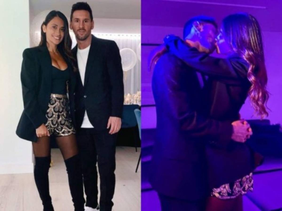 La romántica celebración de Año Nuevo de Messi y Antonella