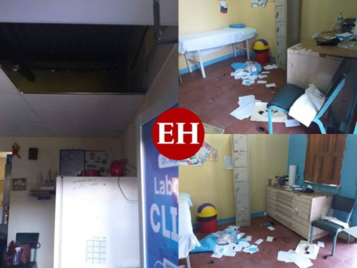 Delincuentes saquean centro de salud de Comayagua contiguo a posta policial  
