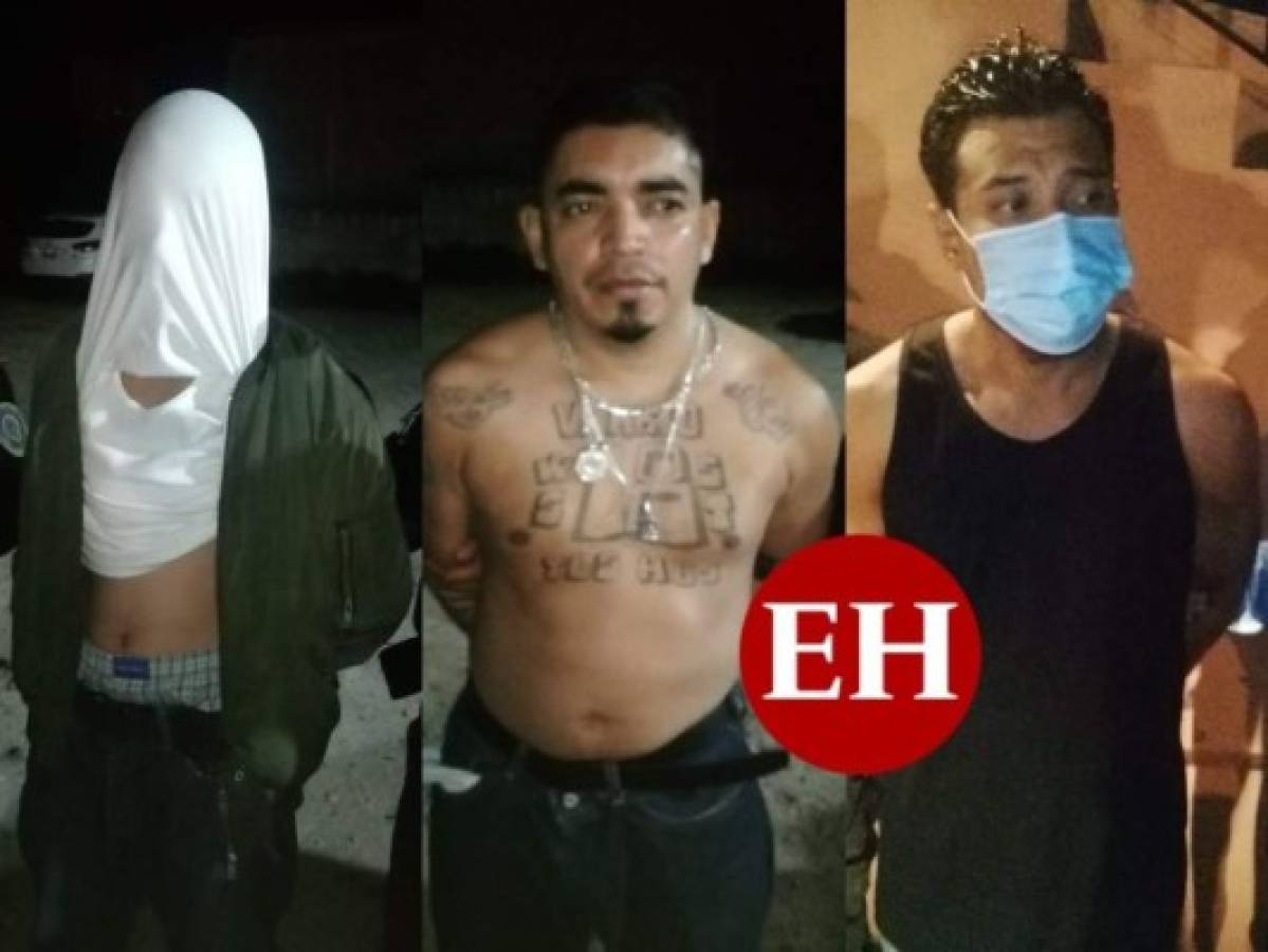 Capturan a tres supuestos miembros de la pandilla 18 en la capital