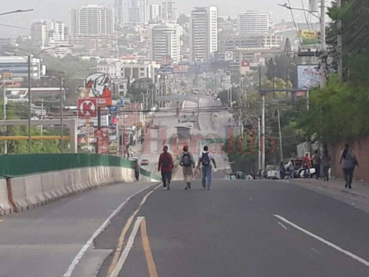 Honduras paralizada nuevamente tras concretarse paro de transporte a nivel nacional