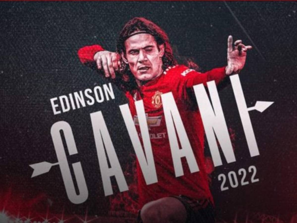 Cavani amplía su contrato con el Manchester United hasta 2022