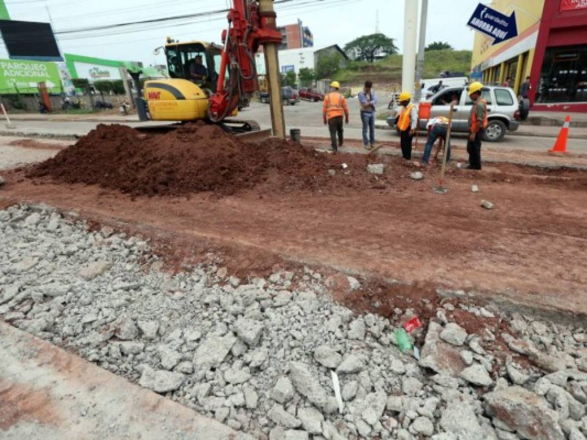 Construyen un túnel en la primera entrada a la Kennedy de Tegucigalpa