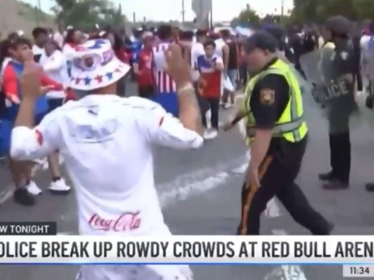 VIDEO: El enfrentamiento entre aficionados del Olimpia y el Motagua en Nueva Jersey  