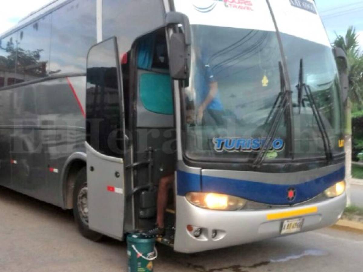 Autobús del Honduras de El Progreso se accidenta en Tocoa