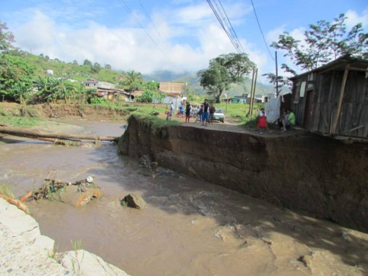 Lluvias dejan cuantiosos daños en el oriente y sur de Honduras