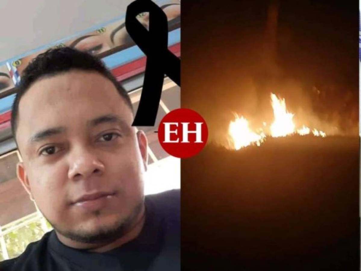 La Ceiba: Identifican a joven que murió en accidente de moto que tomó fuego