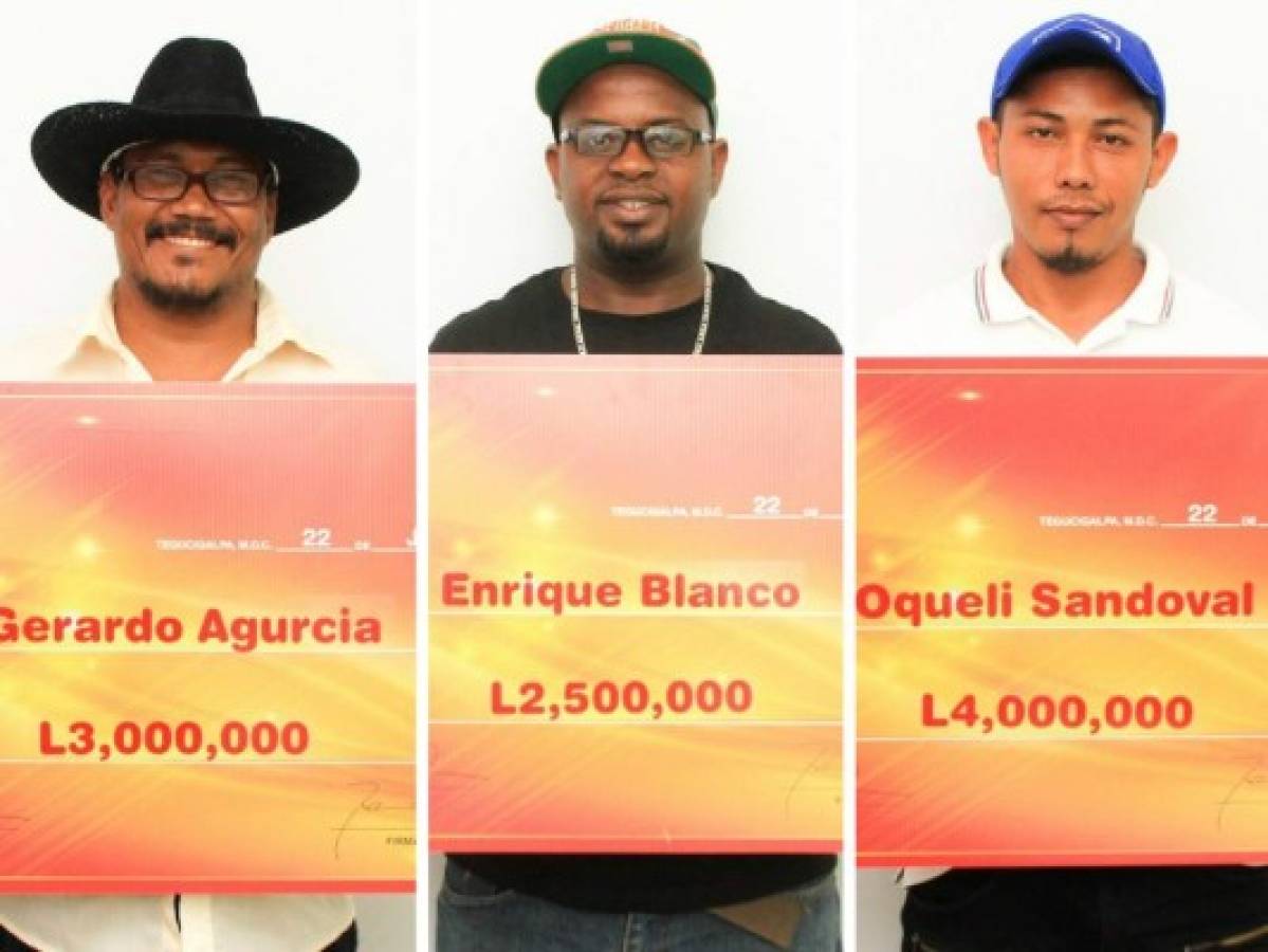 Tres nuevos millonarios con Superpremio en Tegucigalpa, La Ceiba y Olanchito