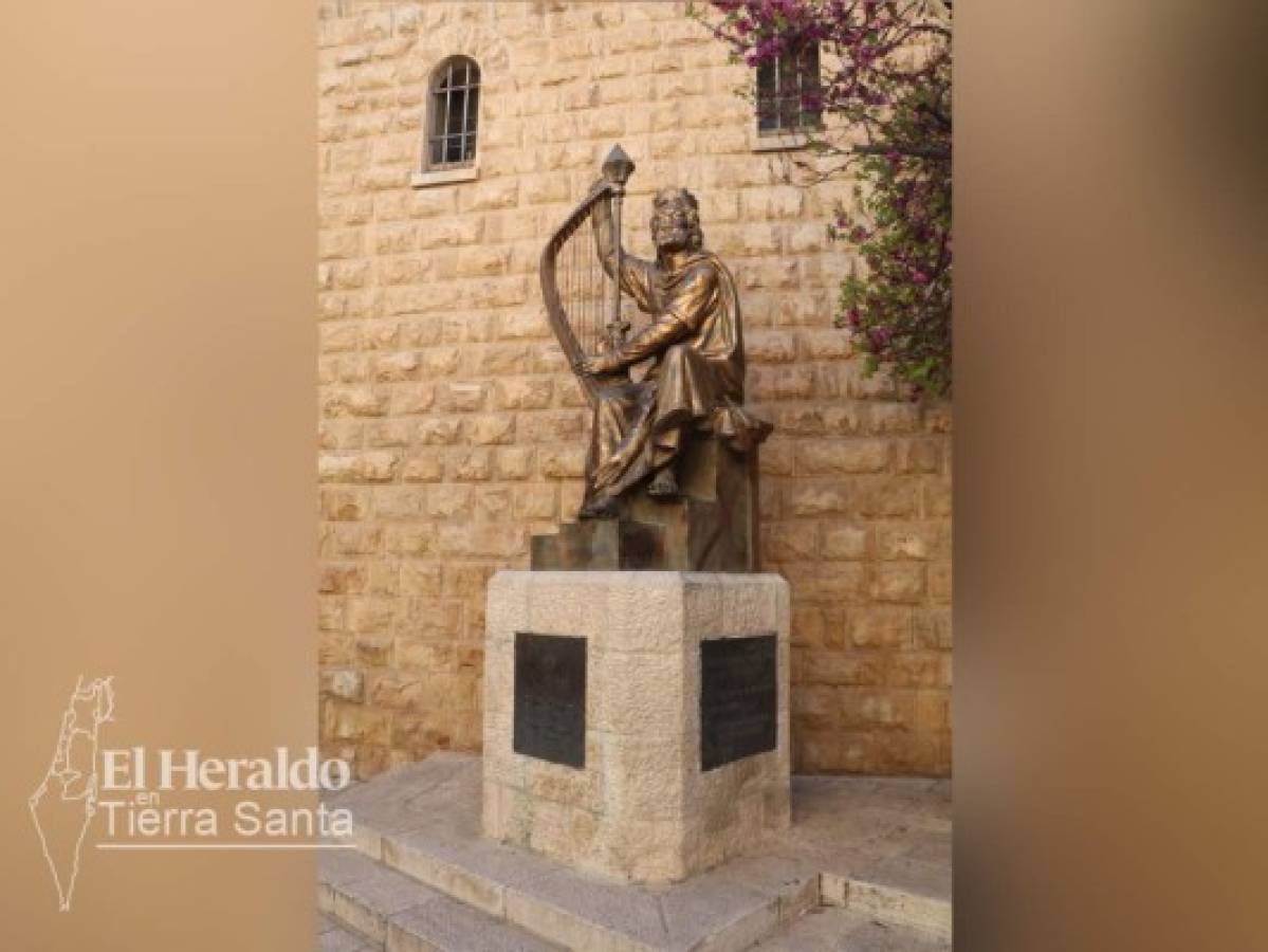 Monumento erigido en honor al Rey David en la que fuera su casa. Foto: EL HERALDO